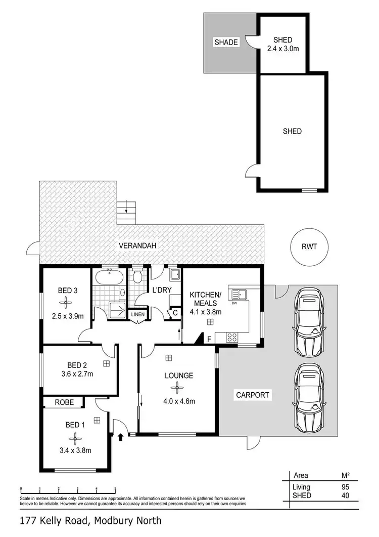Floorplan of Homely house listing, 177 Kelly Road, Modbury North SA 5092