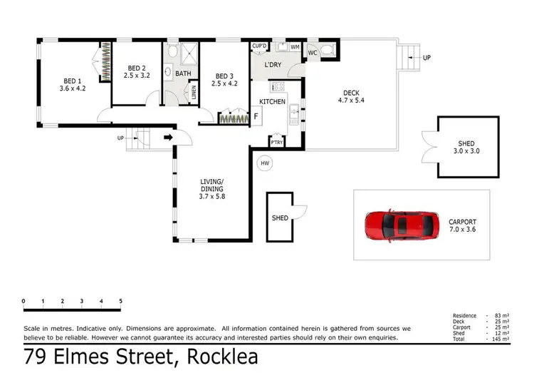 Floorplan of Homely house listing, 79 Elmes Road, Rocklea QLD 4106