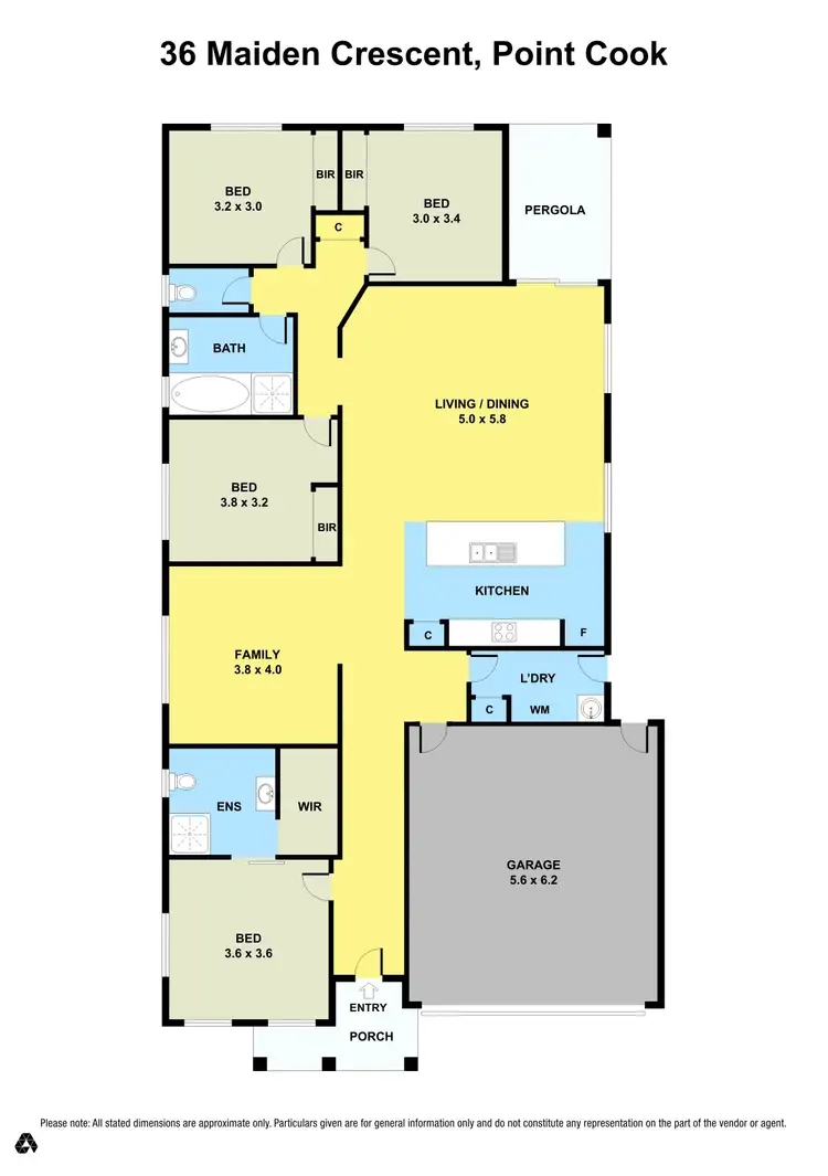 Floorplan of Homely house listing, 36 Maiden Crescent, Point Cook VIC 3030