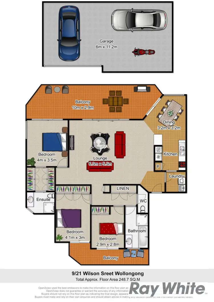 Floorplan of Homely apartment listing, 9/21-25 Wilson Street, Wollongong NSW 2500
