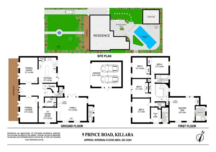 Floorplan of Homely house listing, 9 Prince Road, Killara NSW 2071