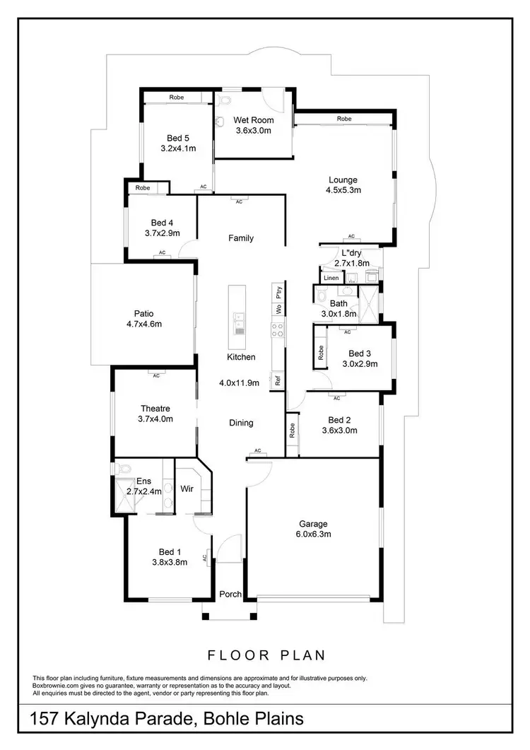 Floorplan of Homely house listing, 157 Kalynda Parade, Bohle Plains QLD 4817