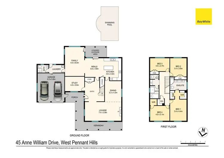 Floorplan of Homely house listing, 45 Anne William Drive, West Pennant Hills NSW 2125