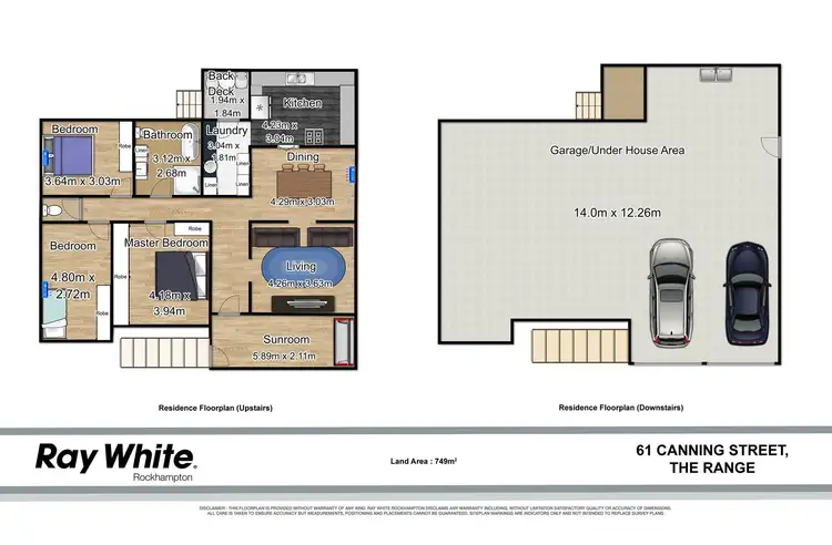Floorplan of Homely house listing, 61 Canning Street, The Range QLD 4700