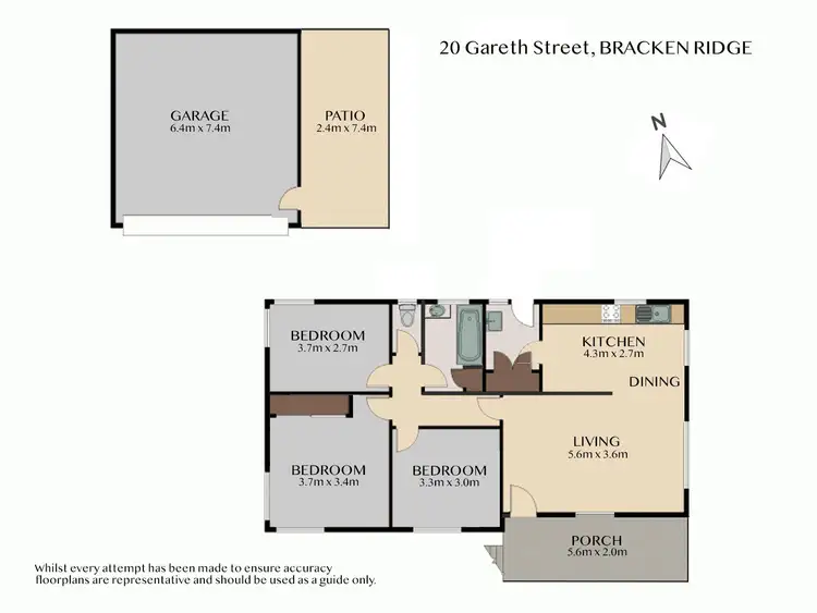 Floorplan of Homely house listing, 20 Gareth Street, Bracken Ridge QLD 4017