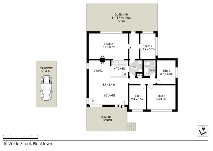 Floorplan of Homely house listing, 10 Valda Street, Blacktown NSW 2148