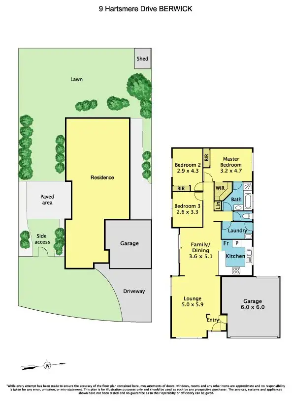 Floorplan of Homely house listing, 9 Hartsmere Drive, Berwick VIC 3806