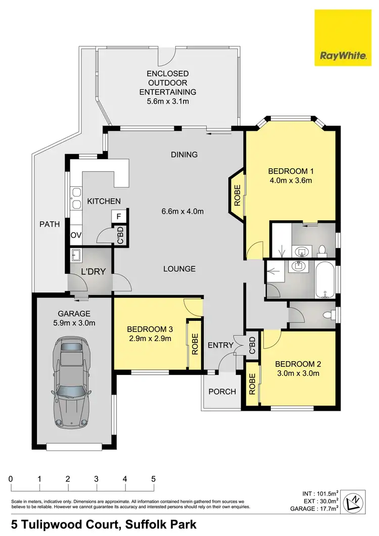 Floorplan of Homely house listing, 5 Tulipwood Court, Suffolk Park NSW 2481