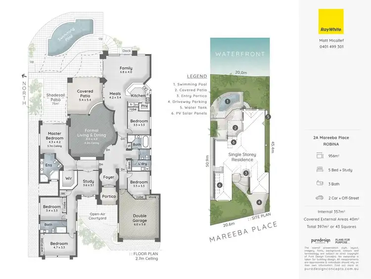 Floorplan of Homely house listing, 2A Mareeba Place, Robina QLD 4226