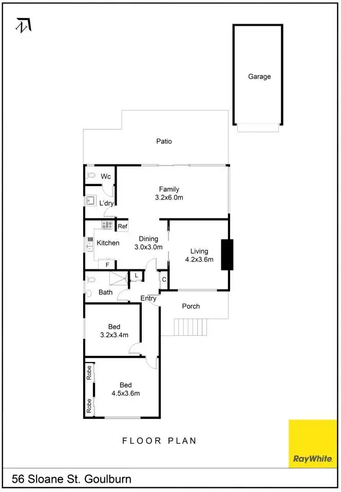 Floorplan of Homely house listing, 56 Sloane Street, Goulburn NSW 2580
