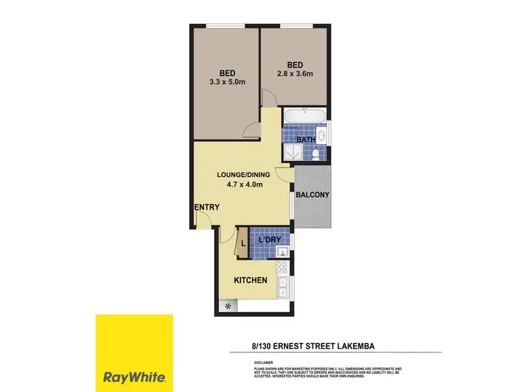 Floorplan of Homely unit listing, 8/130 Ernest Street, Lakemba NSW 2195