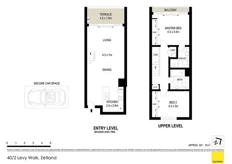 Floorplan of Homely unit listing, 40/2 Levy Walk, Zetland NSW 2017