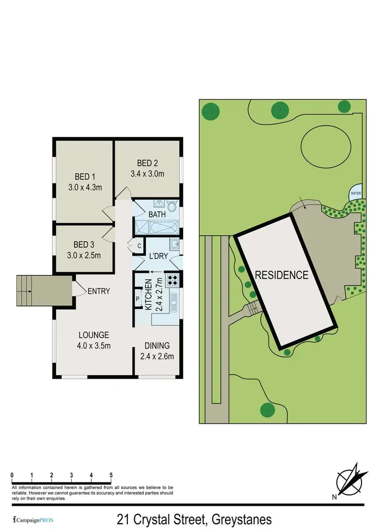 Floorplan of Homely house listing, 21 Crystal Street, Greystanes NSW 2145