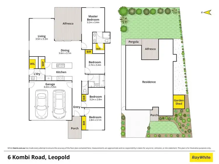 Floorplan of Homely house listing, 6 Kombi Road, Leopold VIC 3224