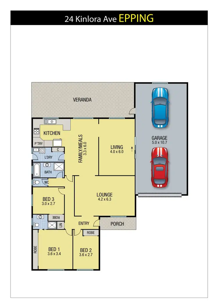 Floorplan of Homely house listing, 24 Kinlora Avenue, Epping VIC 3076