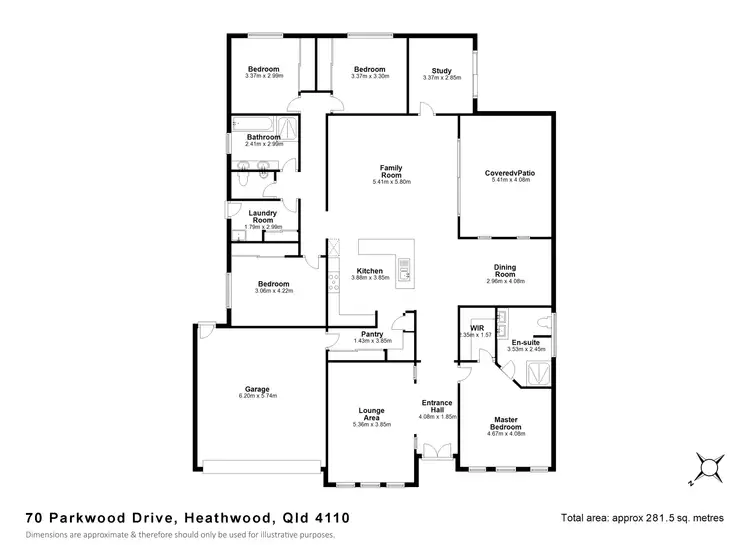Floorplan of Homely house listing, 70 Parkwood Drive, Heathwood QLD 4110