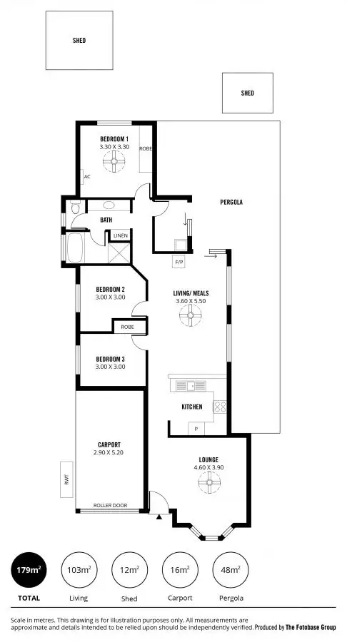 Floorplan of Homely house listing, 18 Applecross Drive, Blakeview SA 5114