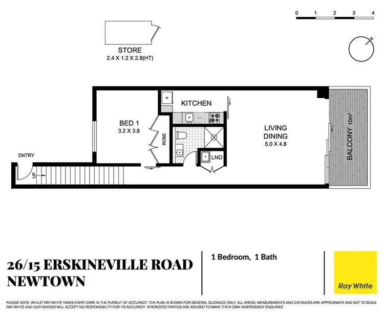 Floorplan of Homely apartment listing, 26/15 Erskineville Road, Newtown NSW 2042