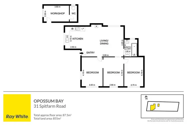 Floorplan of Homely house listing, 31 Spitfarm Road, Opossum Bay TAS 7023