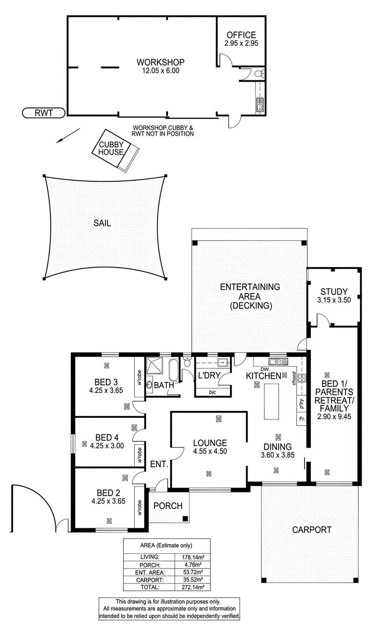 Floorplan of Homely house listing, 15 Taylor Court, South Plympton SA 5038