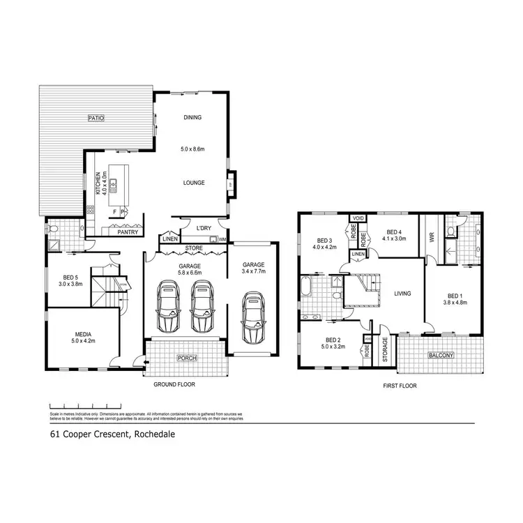 Floorplan of Homely house listing, 61 Cooper Crescent, Rochedale QLD 4123