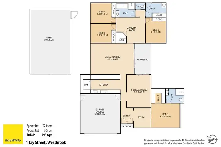 Floorplan of Homely house listing, 1 Jay Street, Westbrook QLD 4350