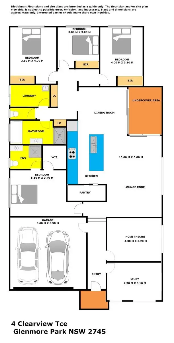 Floorplan of Homely house listing, 4 Clearview Terrace, Glenmore Park NSW 2745