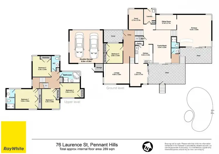 Floorplan of Homely house listing, 76 Laurence Street, Pennant Hills NSW 2120