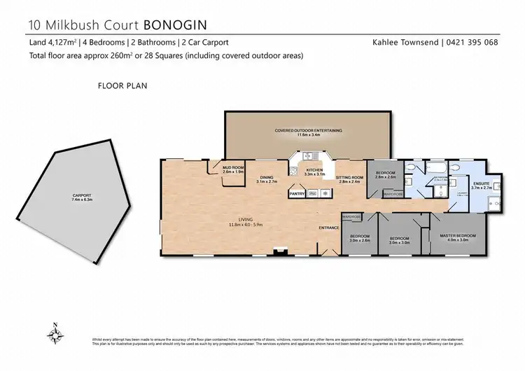 Floorplan of Homely house listing, 10 Milkbush Court, Bonogin QLD 4213