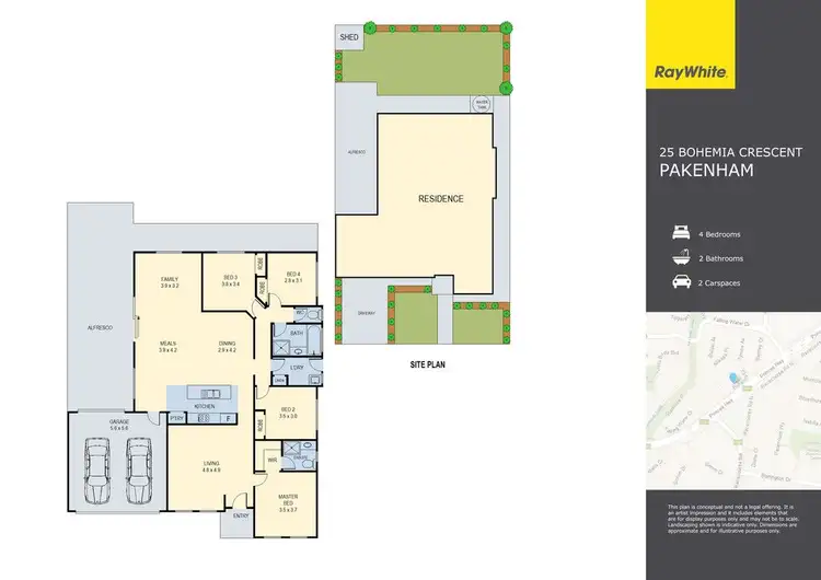 Floorplan of Homely house listing, 25 Bohemia Crescent, Pakenham VIC 3810