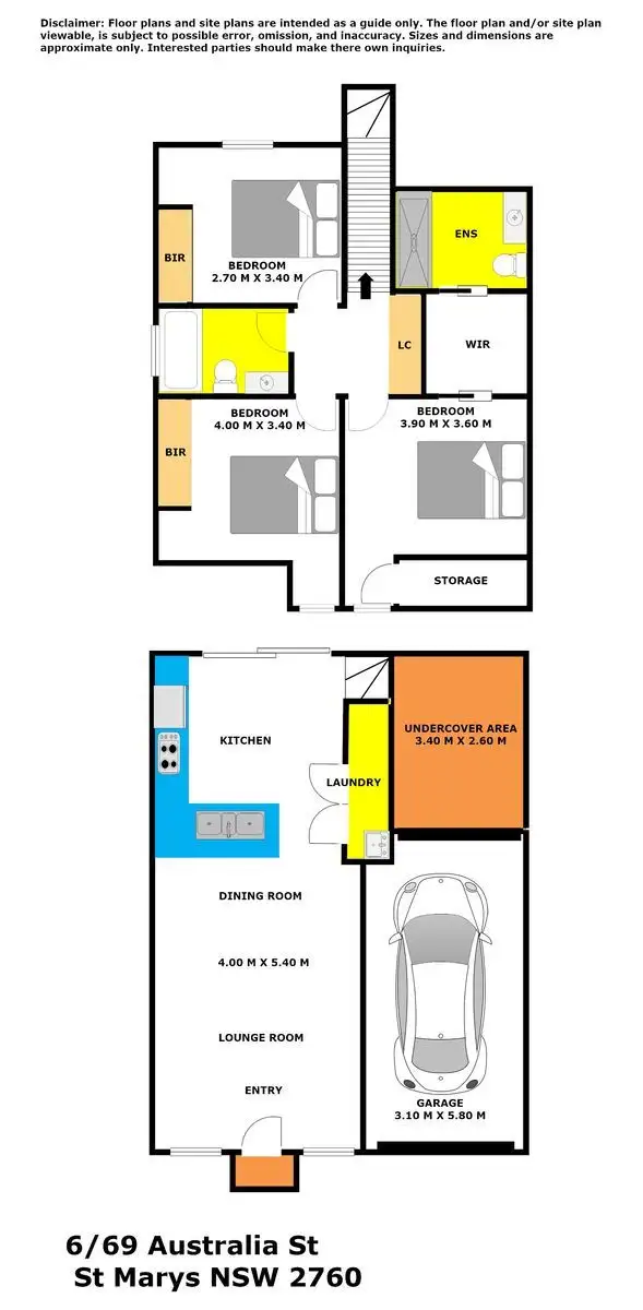 Floorplan of Homely house listing, 6/69 Australia Street, St Marys NSW 2760