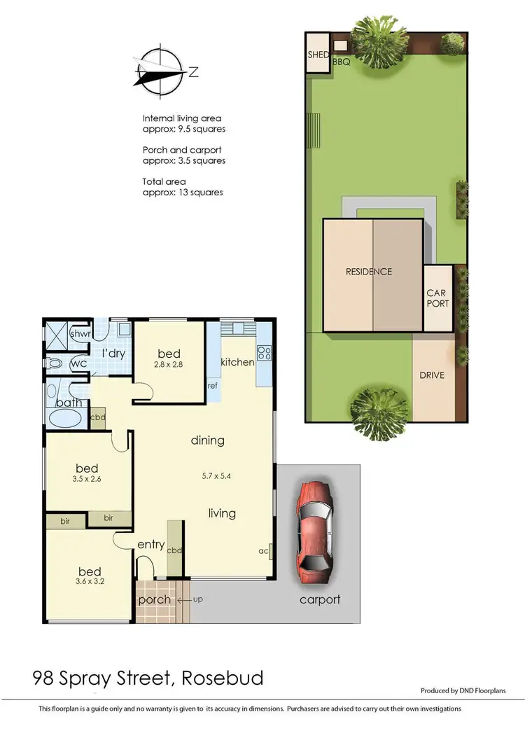 Floorplan of Homely house listing, 98 Spray Street, Rosebud VIC 3939