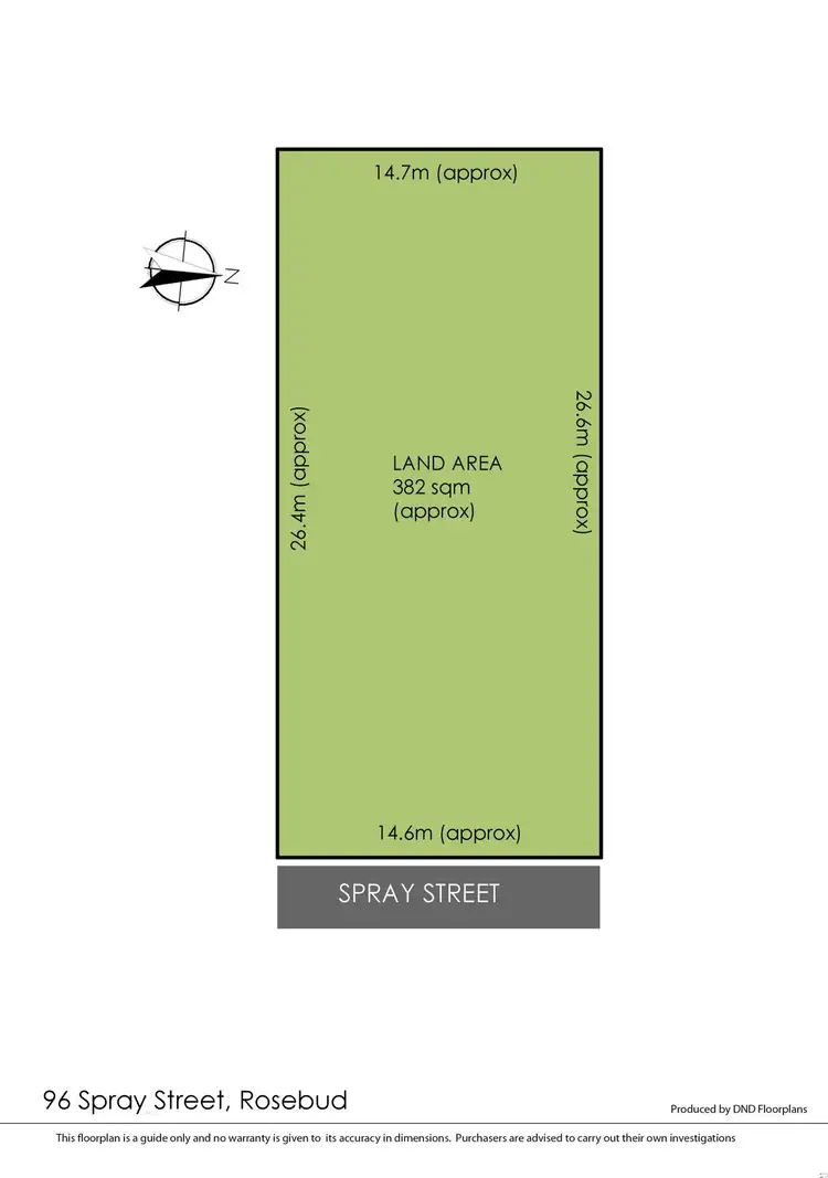 Floorplan of Homely land listing, 96 Spray Street, Rosebud VIC 3939
