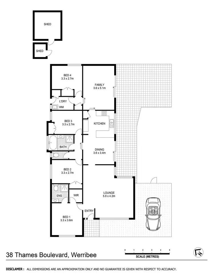 Floorplan of Homely house listing, 38 Thames Boulevard, Werribee VIC 3030
