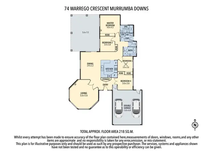 Floorplan of Homely house listing, 74 Warrego Crescent, Murrumba Downs QLD 4503