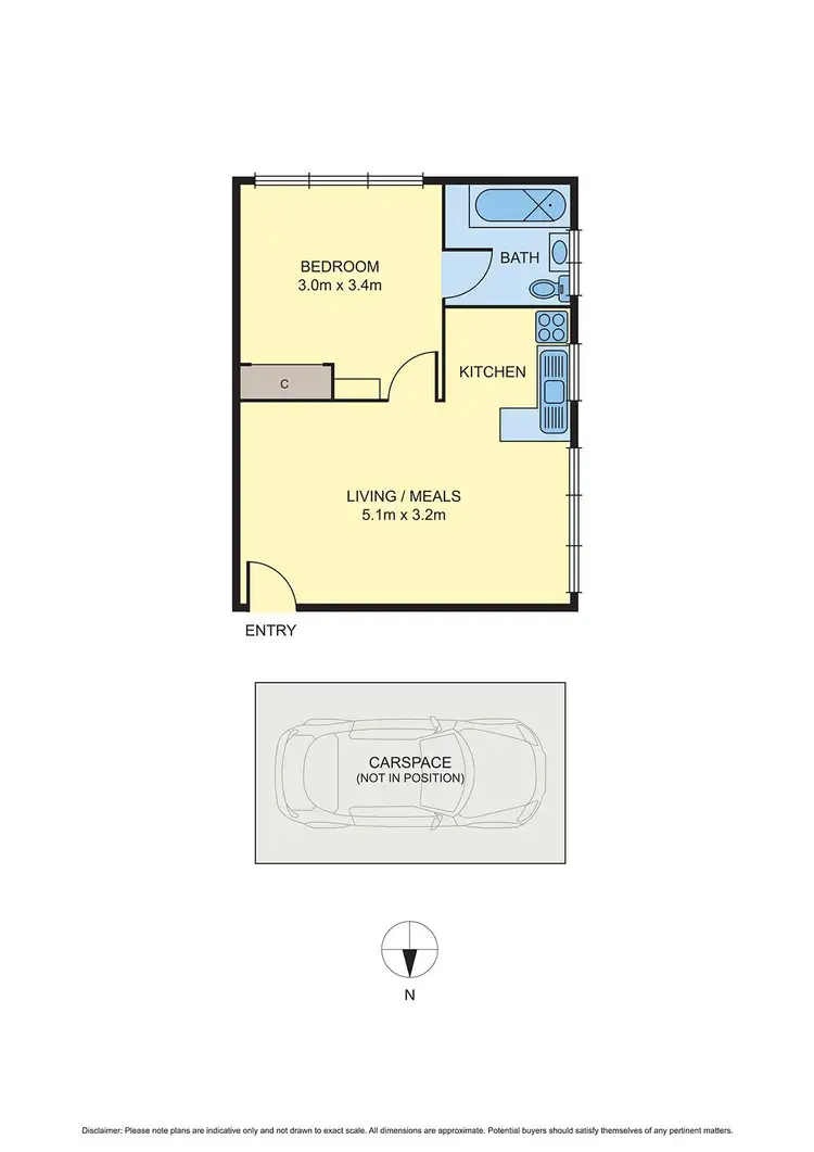 Floorplan of Homely unit listing, 2/446 Albion Street, Brunswick West VIC 3055