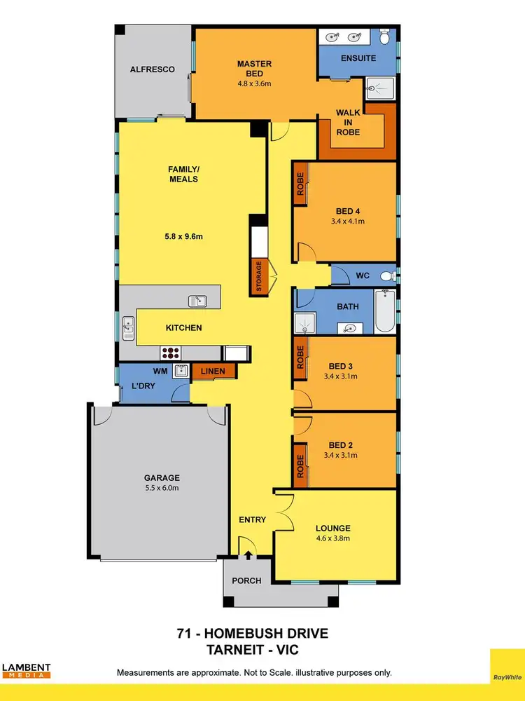 Floorplan of Homely house listing, 71 Homebush Drive, Tarneit VIC 3029
