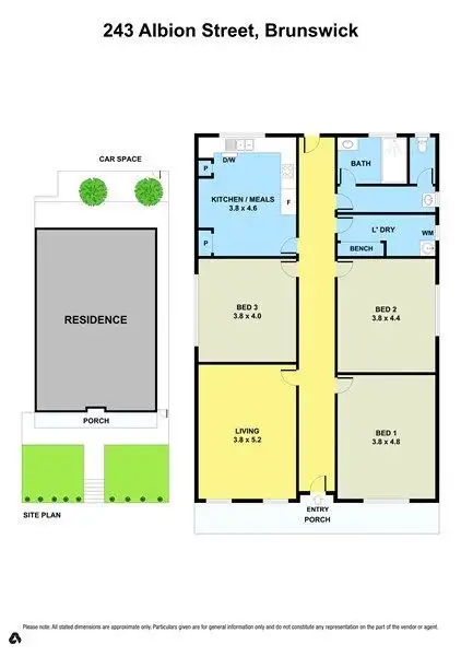 Floorplan of Homely house listing, 1/243 Albion Street, Brunswick VIC 3056
