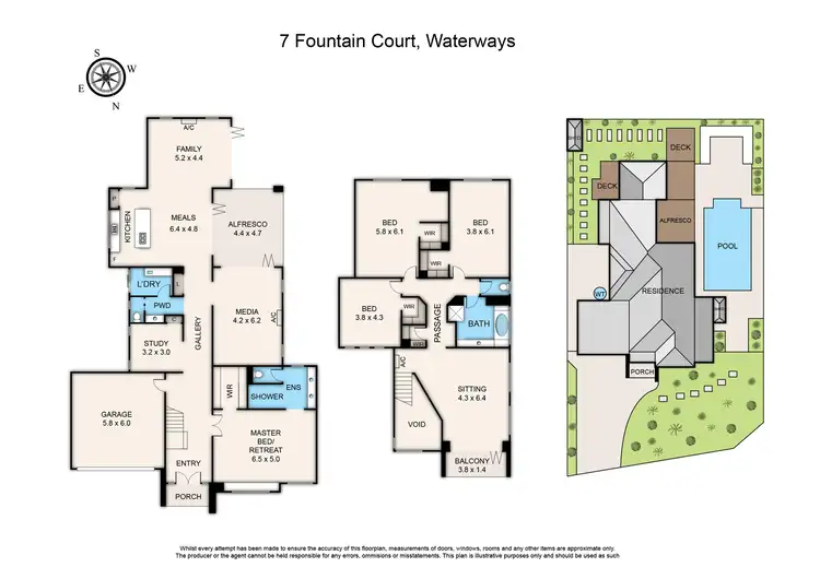 Floorplan of Homely house listing, 7 Fountain Court, Waterways VIC 3195