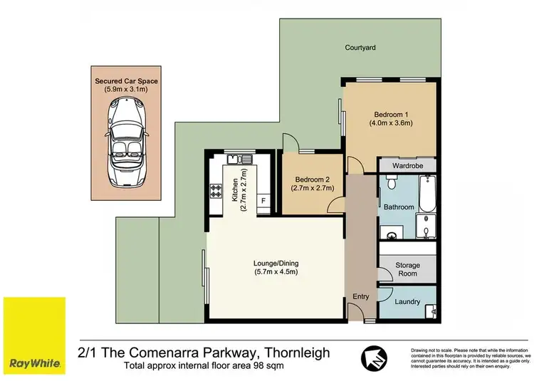 Floorplan of Homely unit listing, 2/1 The Comenarra Parkway, Thornleigh NSW 2120