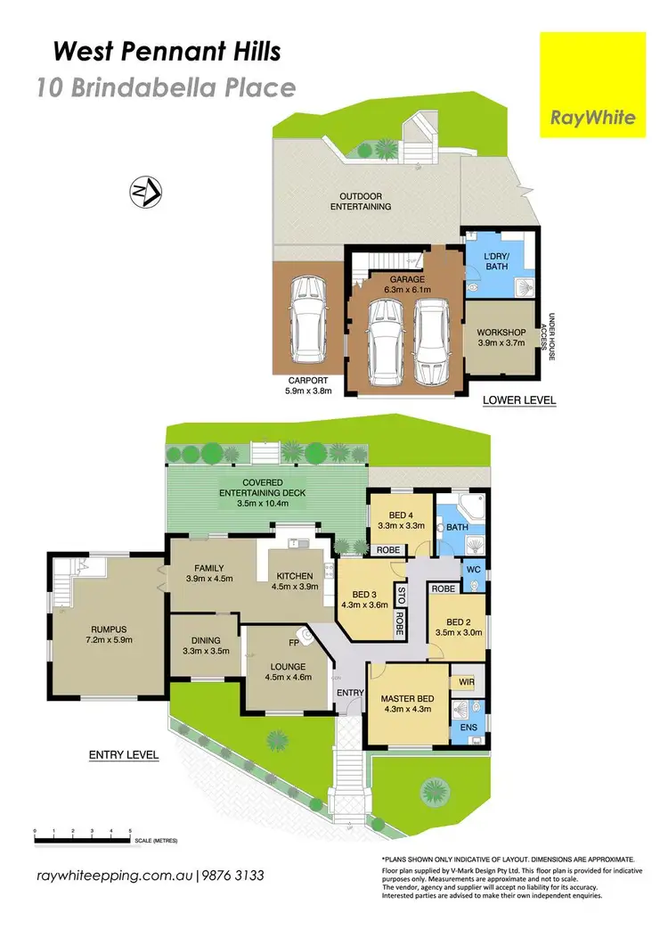 Floorplan of Homely house listing, 10 Brindabella Place, West Pennant Hills NSW 2125