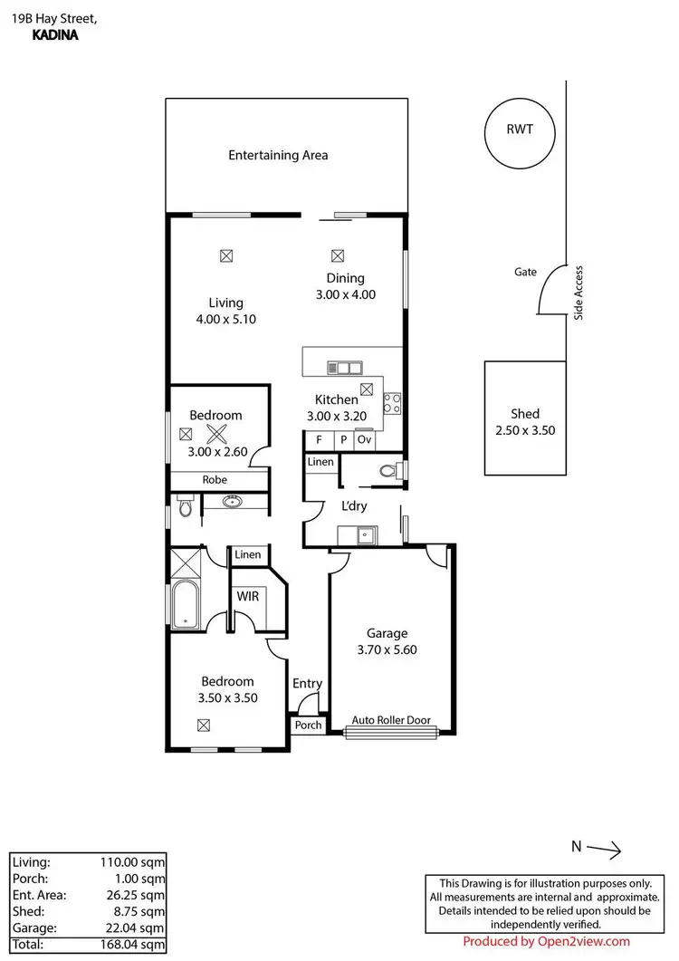 Floorplan of Homely house listing, 19B Hay Street, Kadina SA 5554