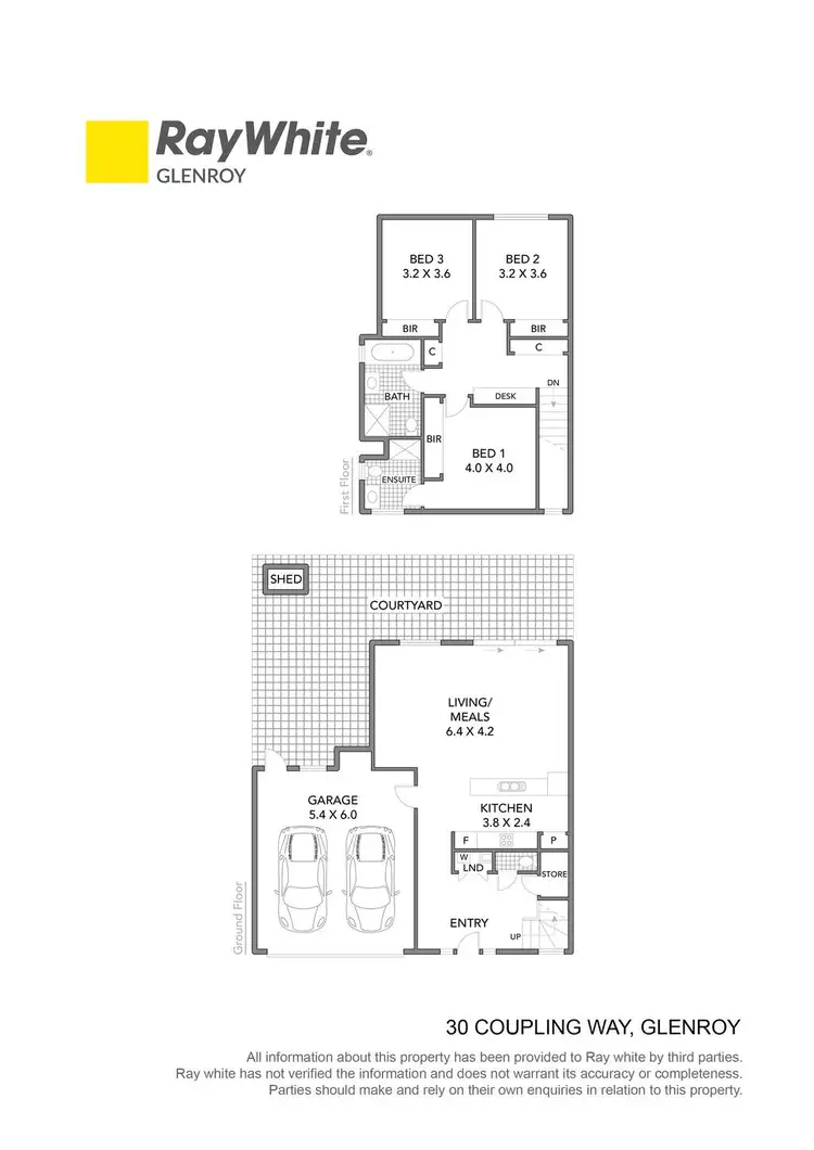 Floorplan of Homely townhouse listing, 30 Coupling Way, Glenroy VIC 3046