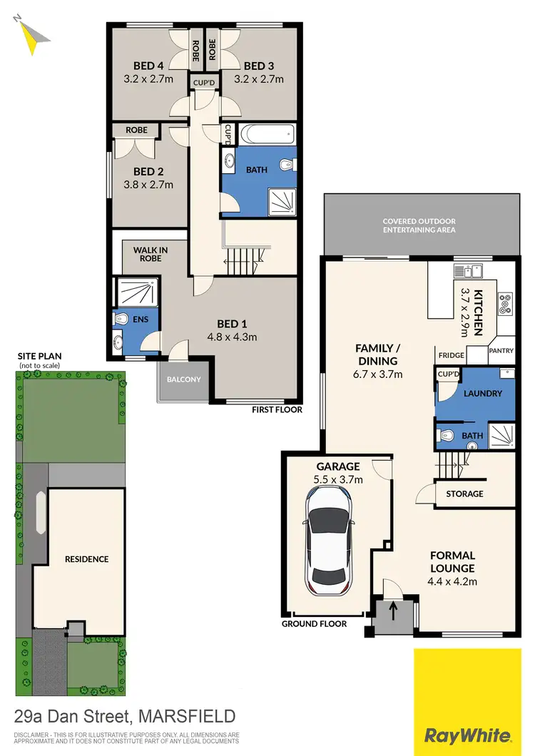 Floorplan of Homely semi-detached listing, 29A Dan Street, Marsfield NSW 2122