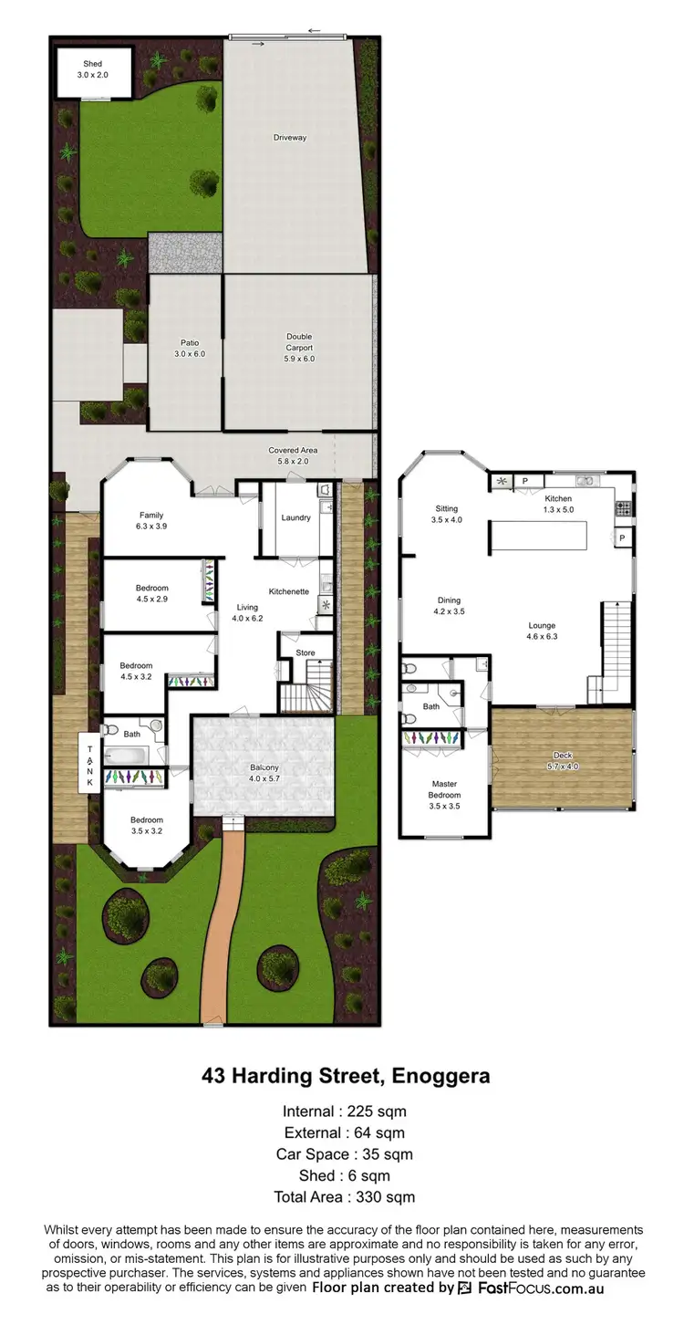 Floorplan of Homely house listing, 43 Harding Street, Enoggera QLD 4051