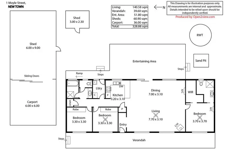 Floorplan of Homely house listing, 1 Moyle Street, Kadina SA 5554