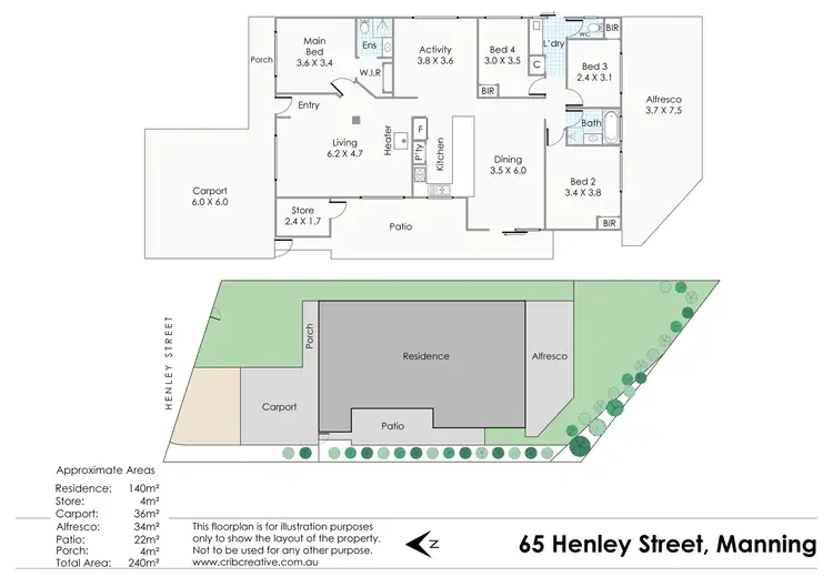 Floorplan of Homely house listing, 65 Henley Street, Manning WA 6152