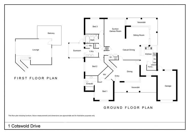 Floorplan of Homely house listing, 1 Cotswold Drive, Denmark WA 6333