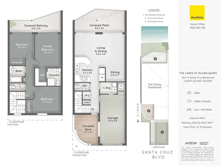 Floorplan of Homely townhouse listing, 24/7-9 Santa Cruz Boulevard, Clear Island Waters QLD 4226