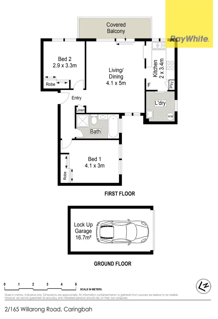 Floorplan of Homely apartment listing, 2/165 Willarong Road, Caringbah NSW 2229